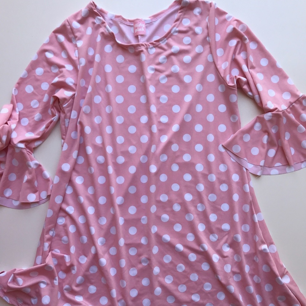 Pink polka dot tunic